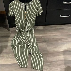 striped jumpsuit